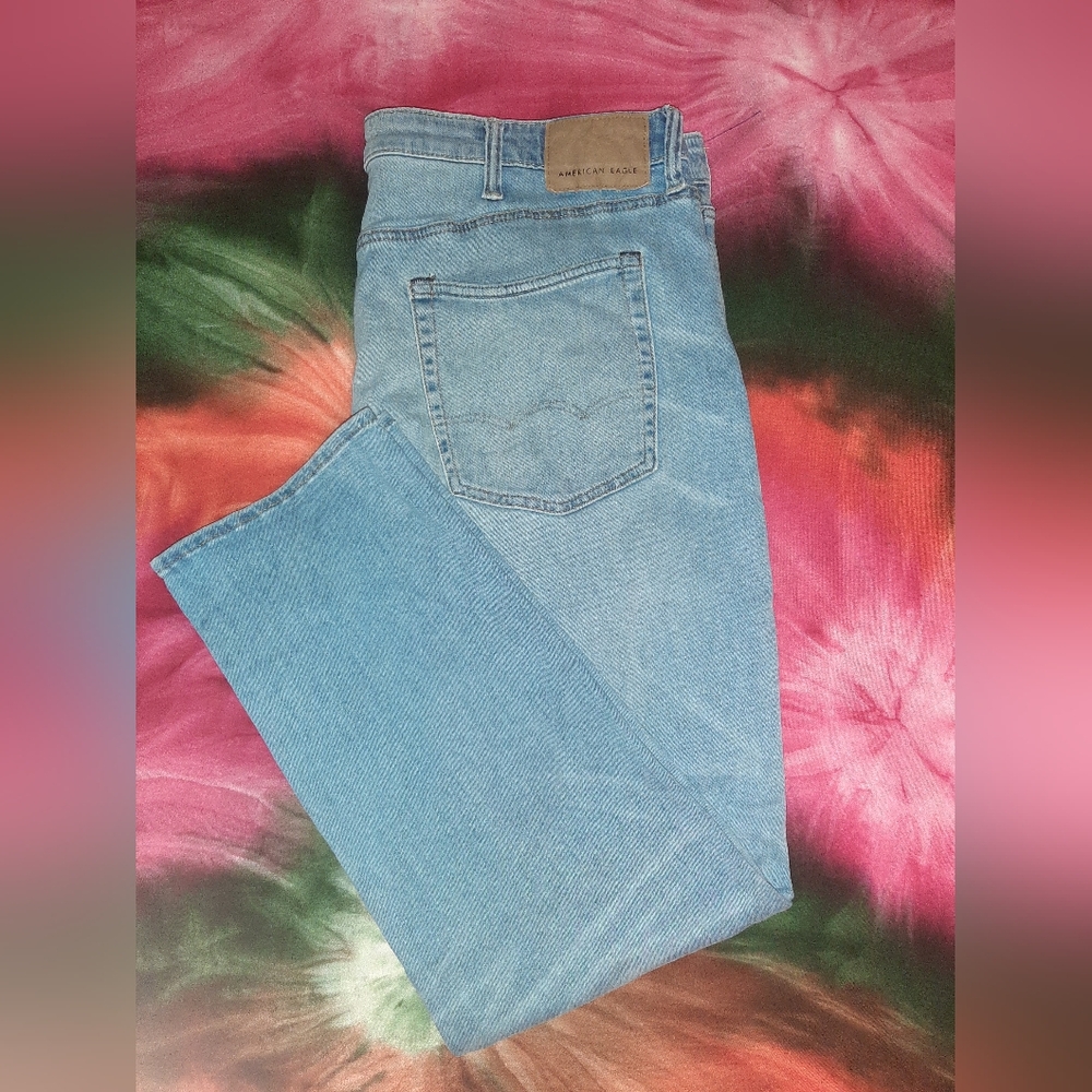 Men's American Eagle Airflex+ Athletic Blue Jeans 38 X 30